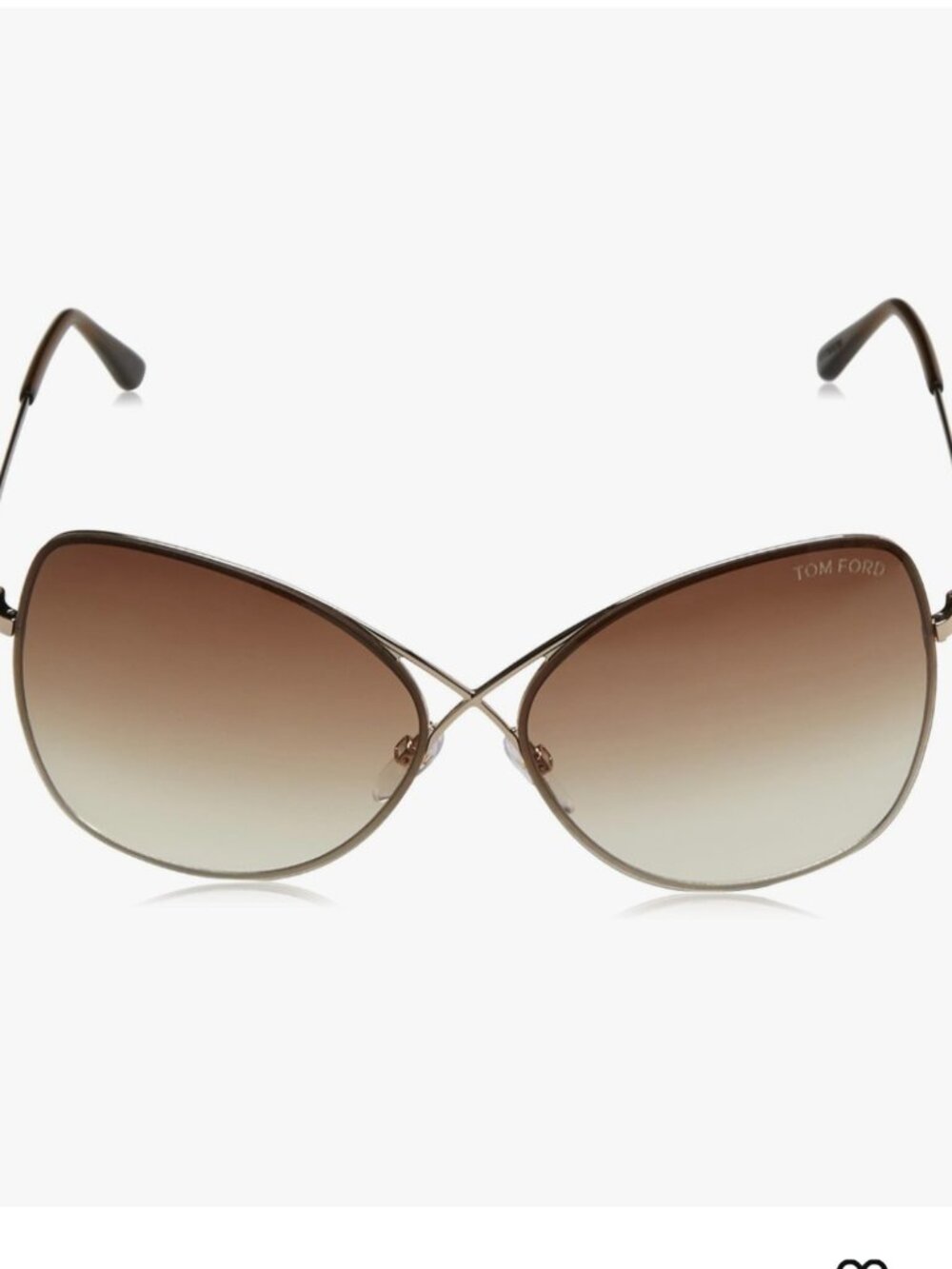 Tom Ford Colette TF250 Butterfly Sunglasses Rose Gold Brown Gradient